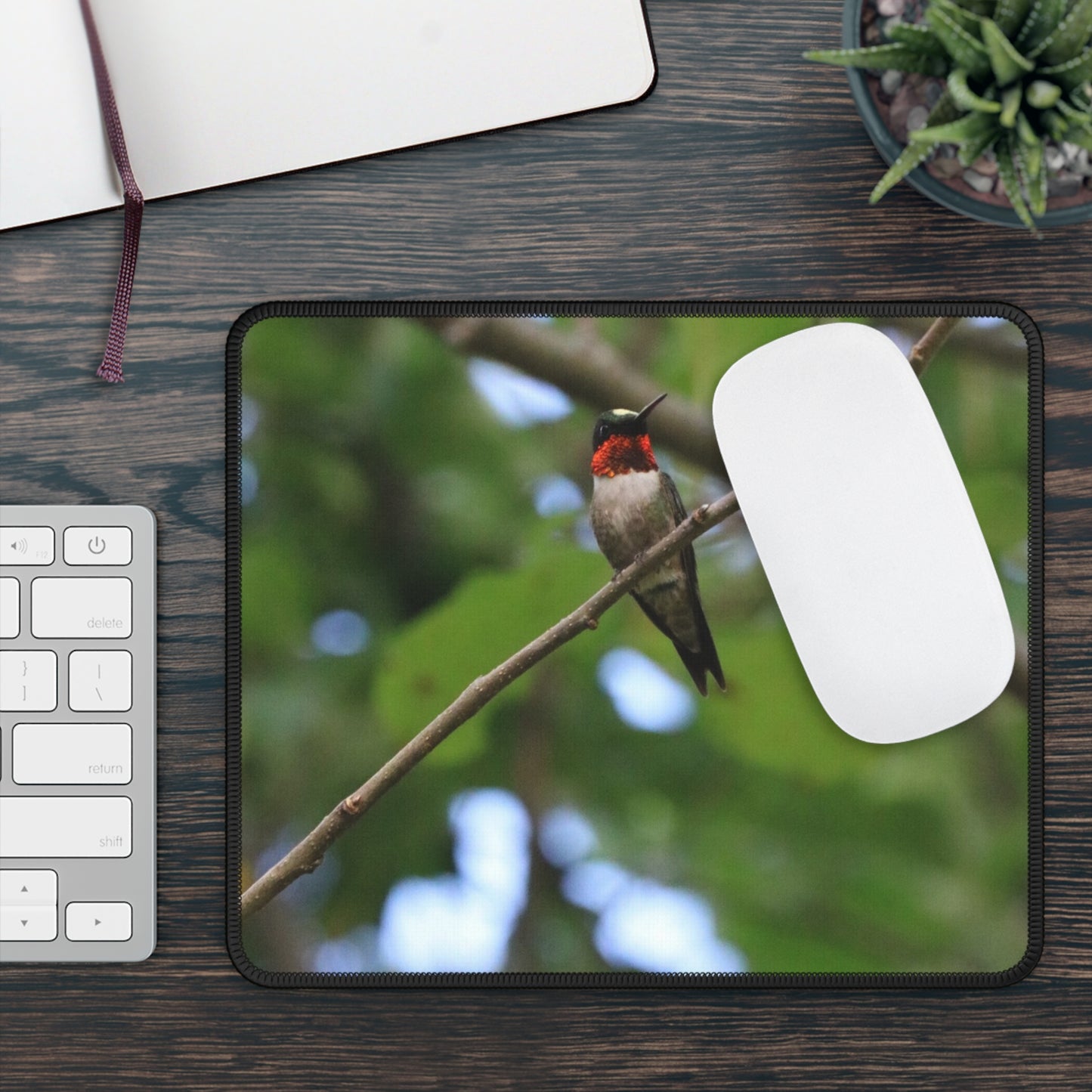 NN Gaming Mouse Pad MD Hummingbird Red (R)