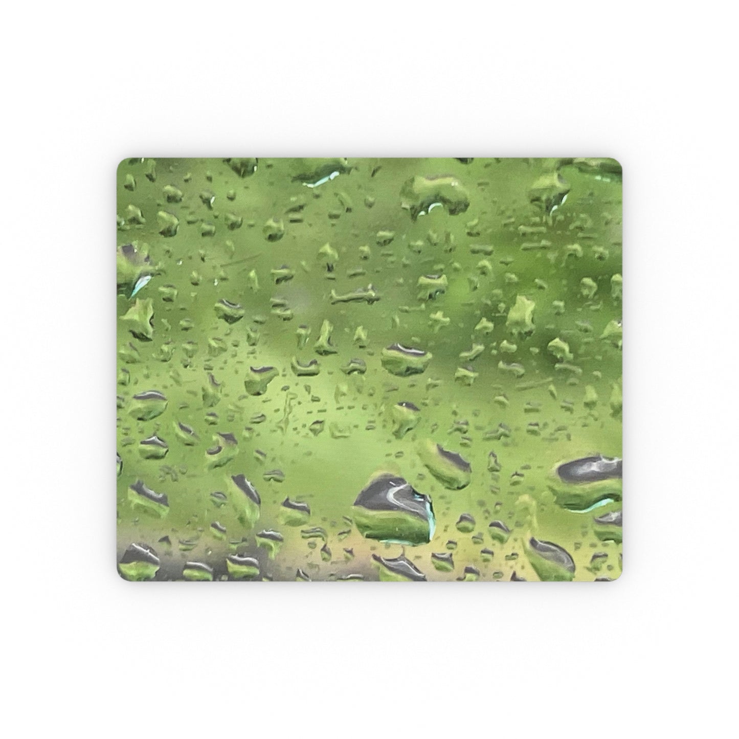 NN Rectangular Mouse Pad Water Drops Green