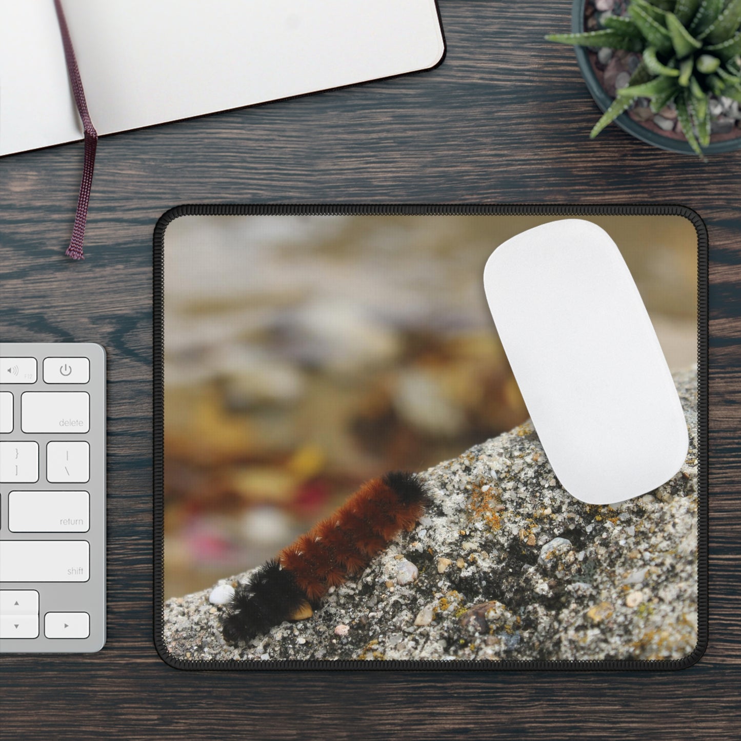 NN Gaming Mouse Pad Caterpillar On A Rock (H)