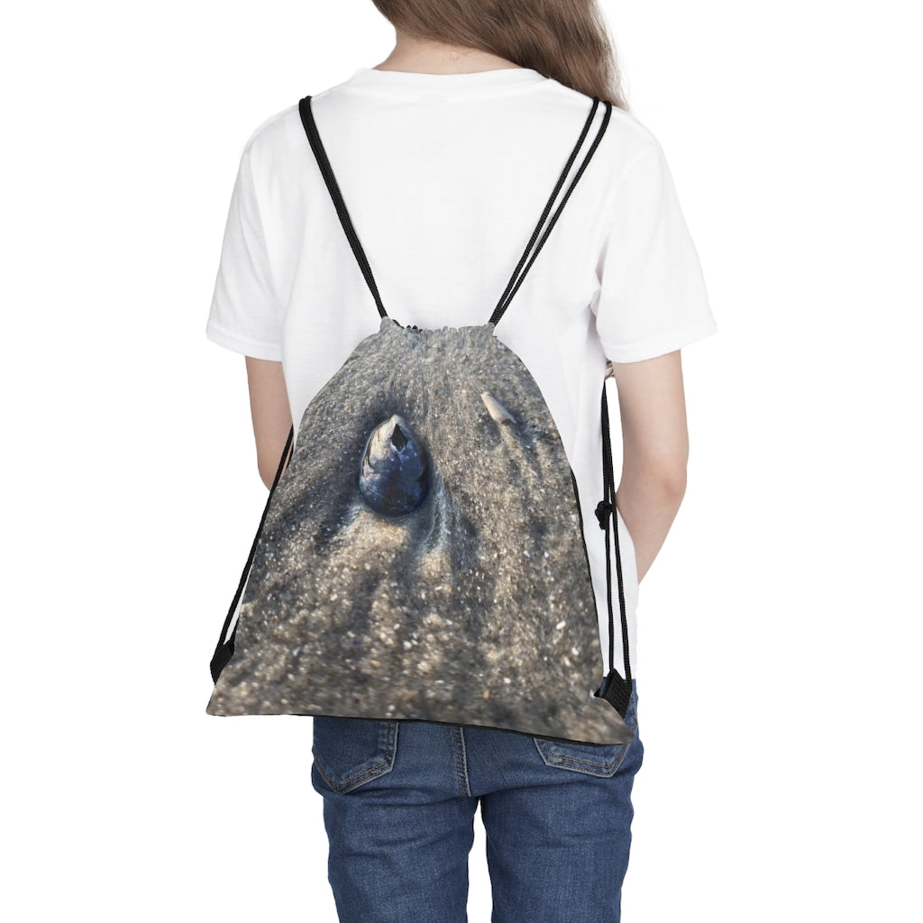 NN Outdoor Drawstring Bag Few Shells In Sand & Wave