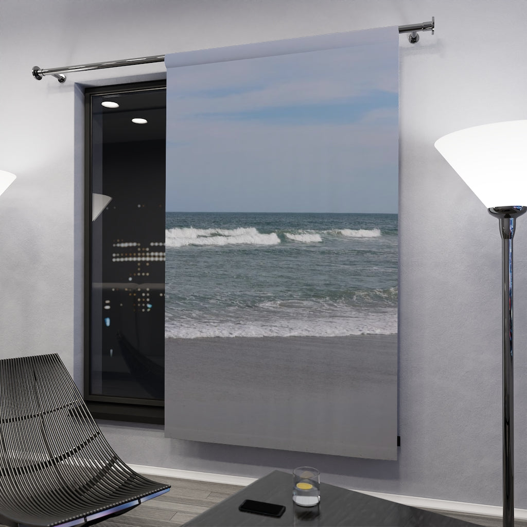 NN Window Curtains (1 Piece) Waves Coming Over