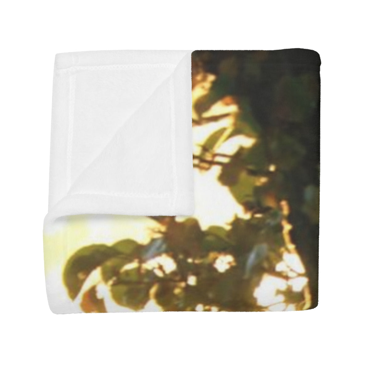 NN Plush Fleece Blanket Tree In Front Of Sunlight