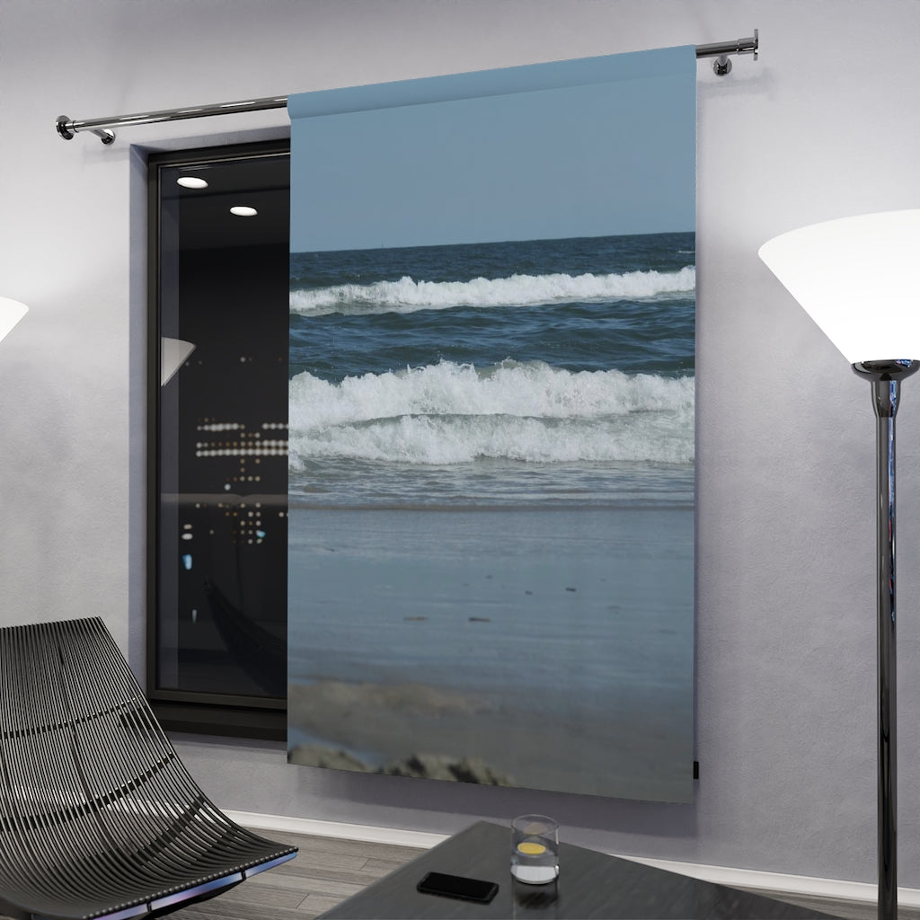 NN Window Curtains (1 Piece) OCNJ Waves Crashing In
