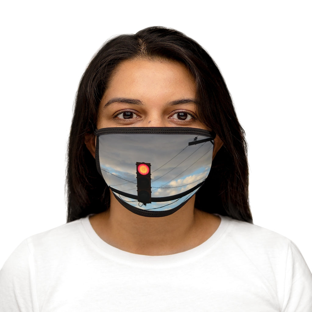 NN Mixed-Fabric Face Mask Red Light