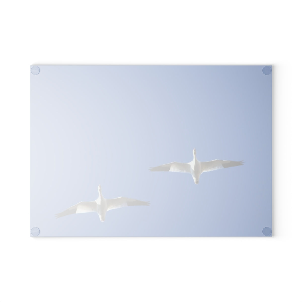 NN Glass Cutting Board 2 Snow Geese