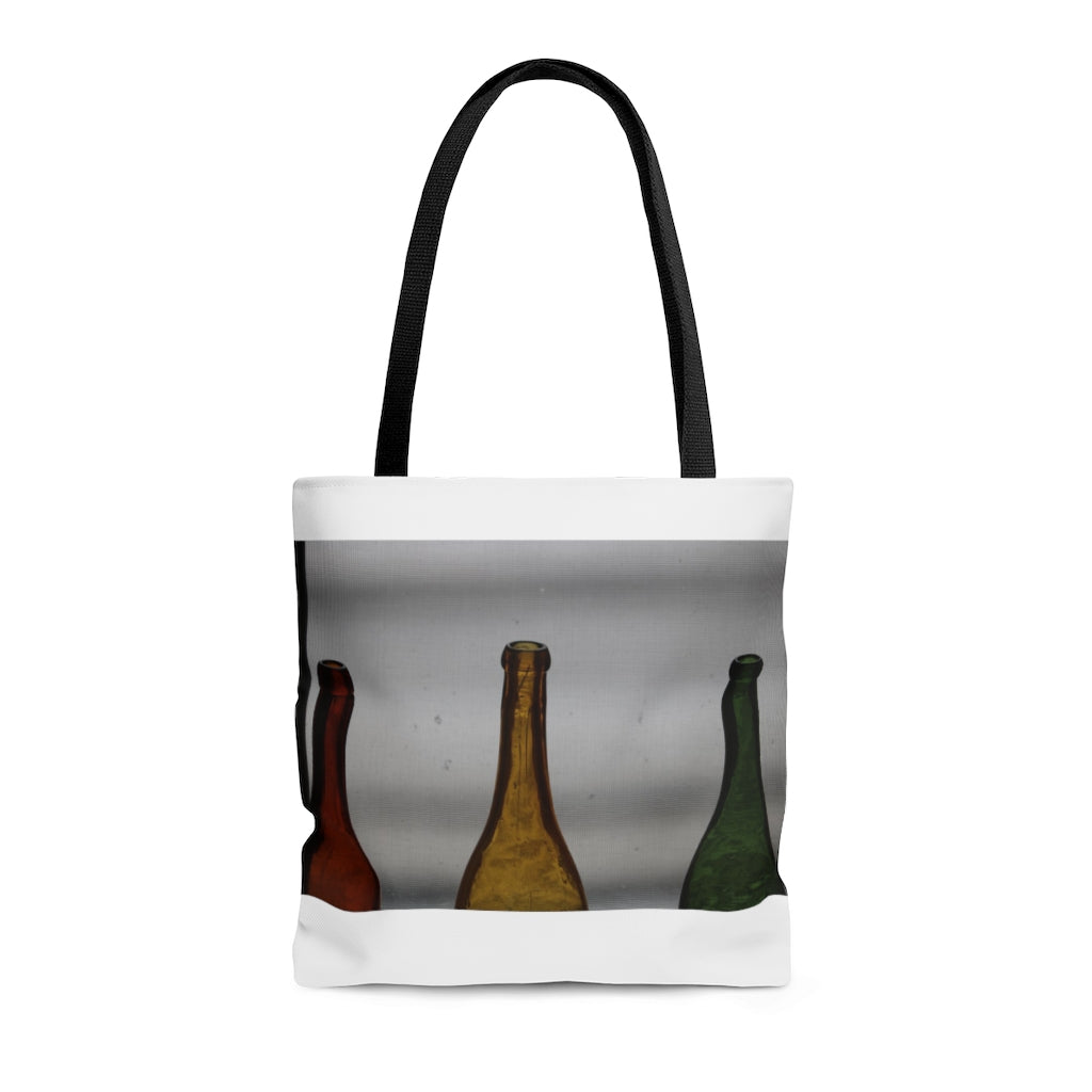 NN AOP Tote Bag Orange Yellow Green Bottles