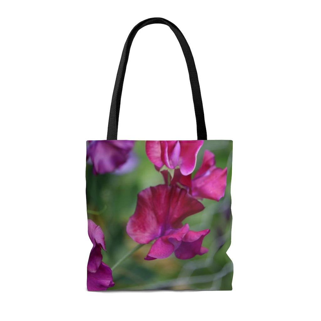 NN AOP Tote Bag Purplish Flowers