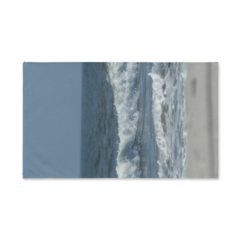 NN Fishing Hand Towel Beach Rolling Waves