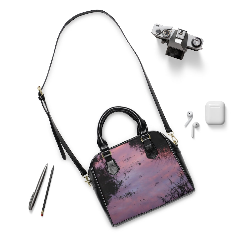 NN Shoulder Handbag Pink Sky Reflection Water