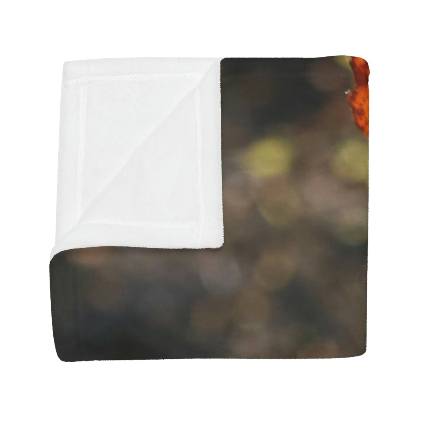 NN Plush Fleece Blanket Yellow Orange Brown Leaves