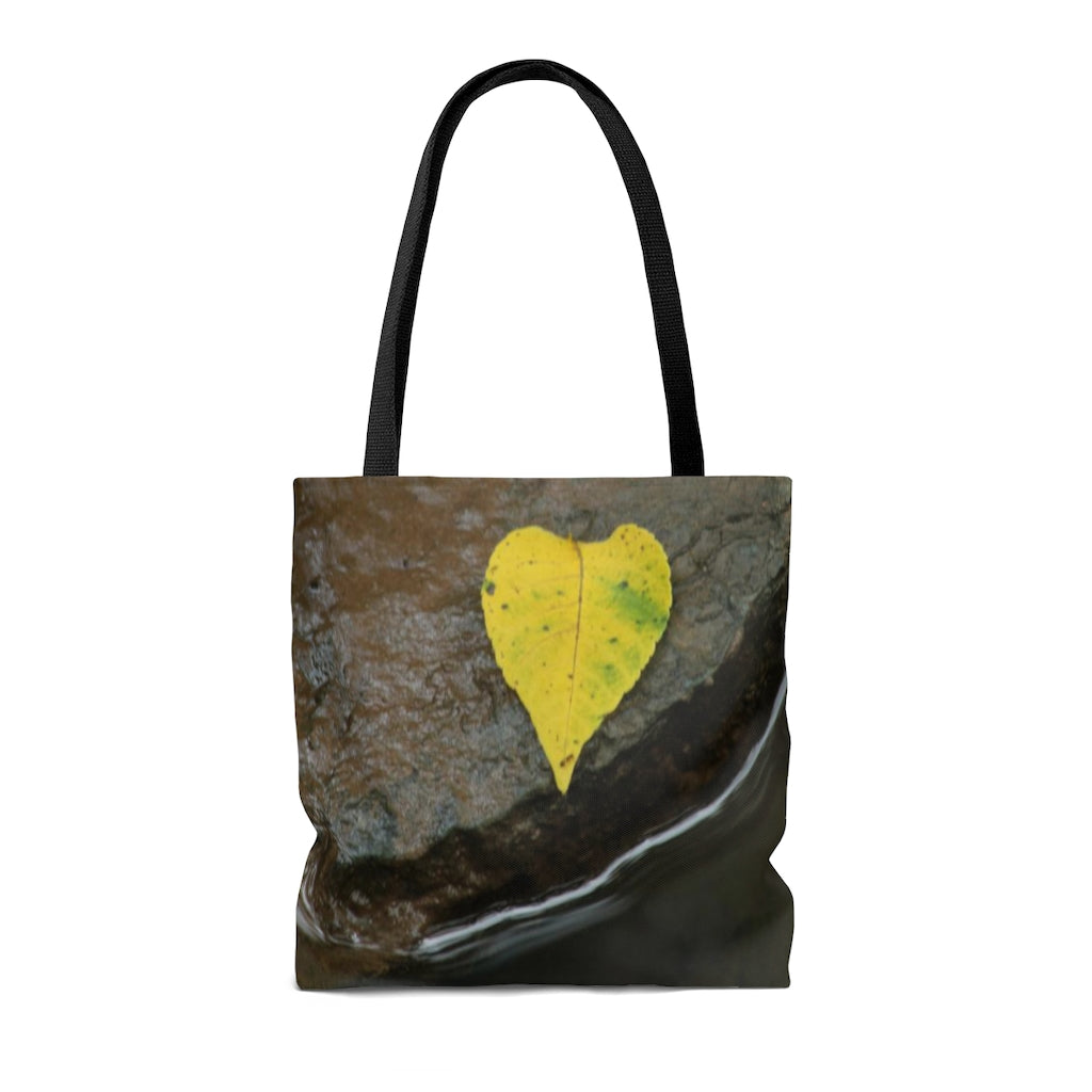 NN AOP Tote Bag Yellow Heart Leaf