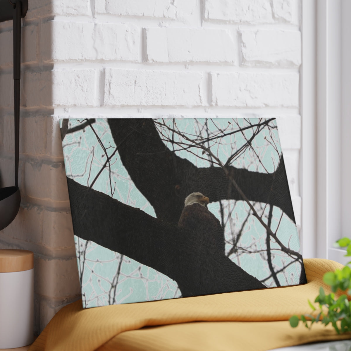 NN Glass Cutting Board Bald Eagle (CD)