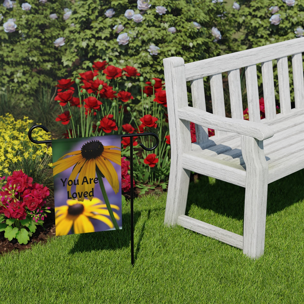 NN Garden Banner 2 Black Eyed Susans & Purple