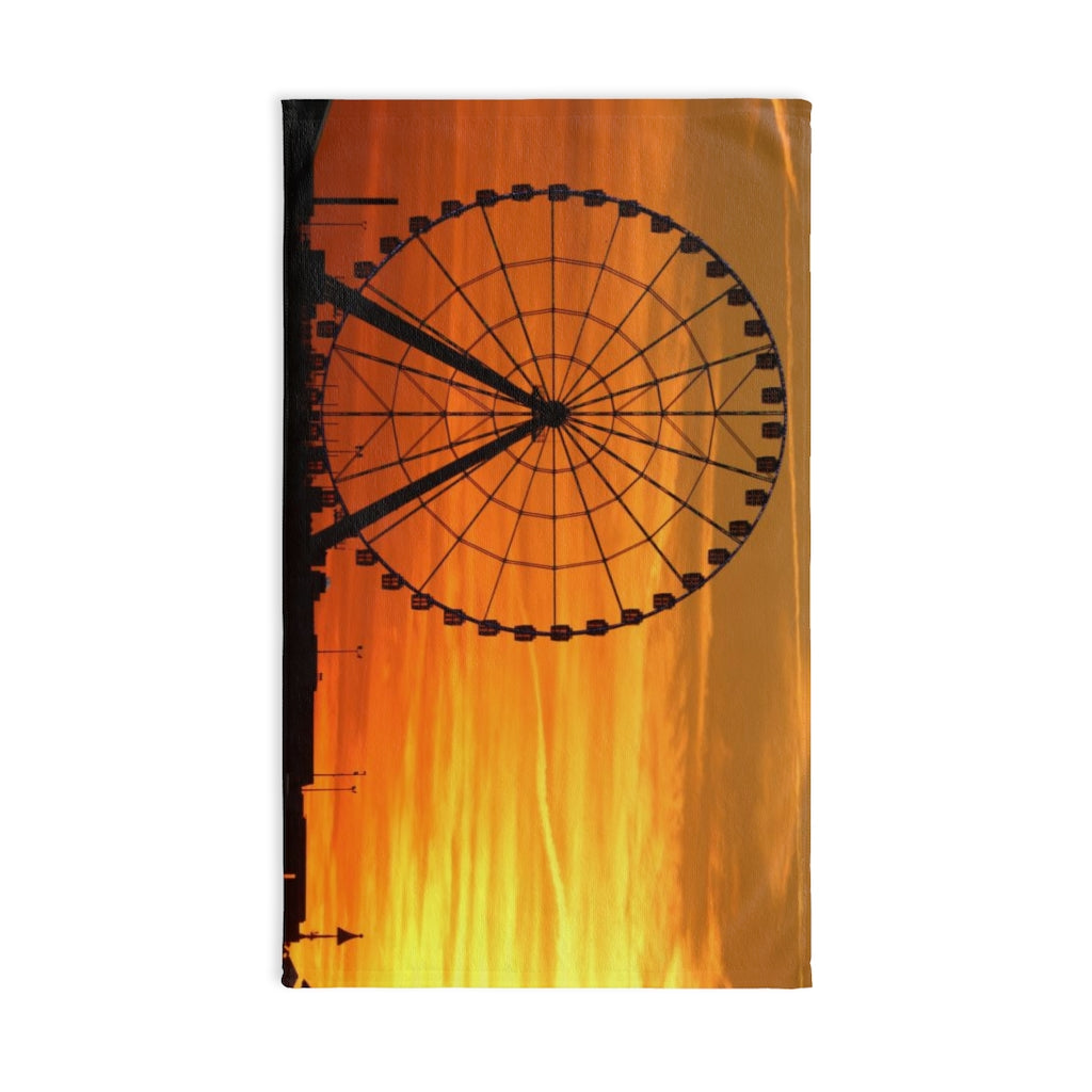 NN Fishing Hand Towel Yellow Sky ACNJ Ferris Wheel