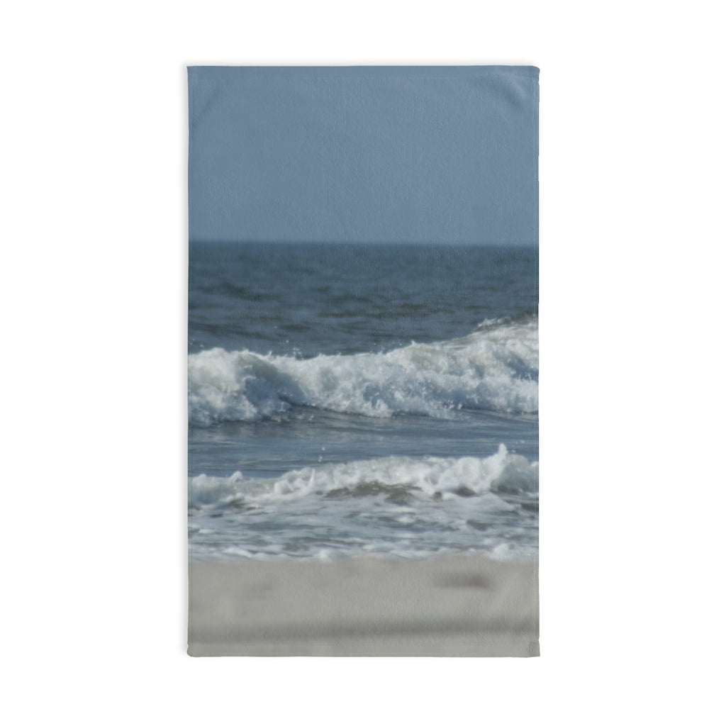 NN Fishing Hand Towel Beach Rolling Waves
