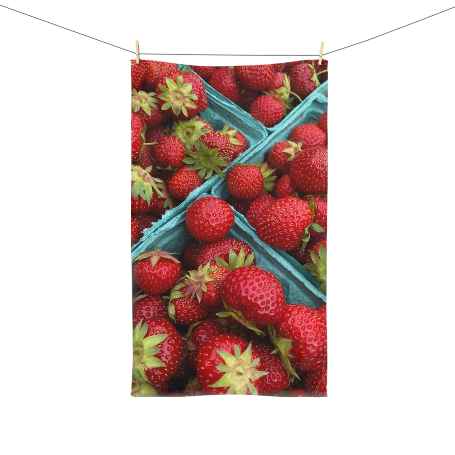 NN Fishing Hand Towel Lots Of Strawberries