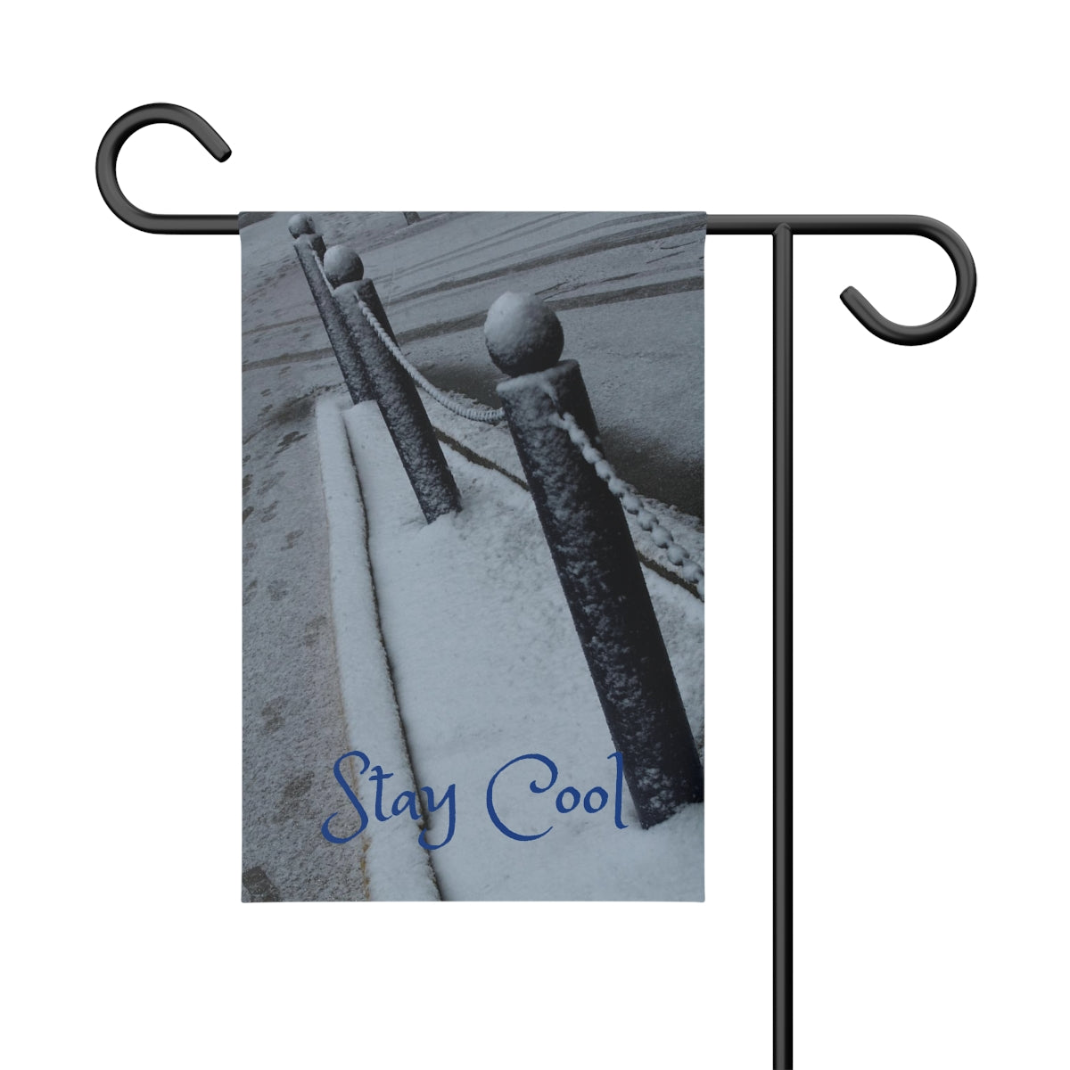 NN Garden Banner Snow On Blue Posts HUP ER