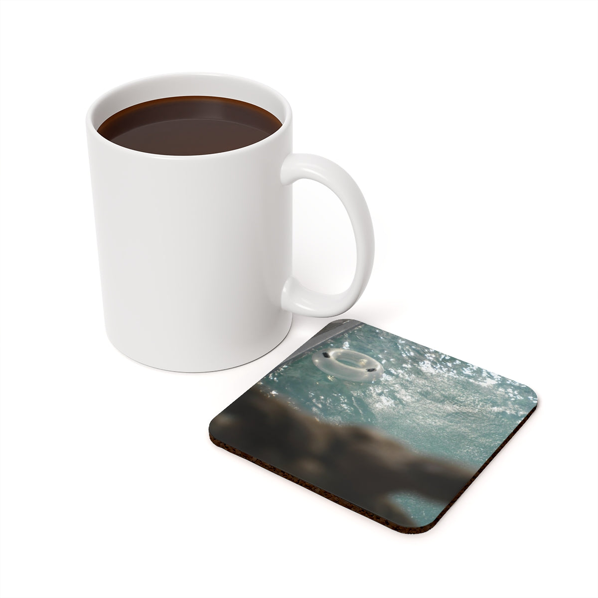 NN Cork Back Coaster Empty Floating Inner Tube