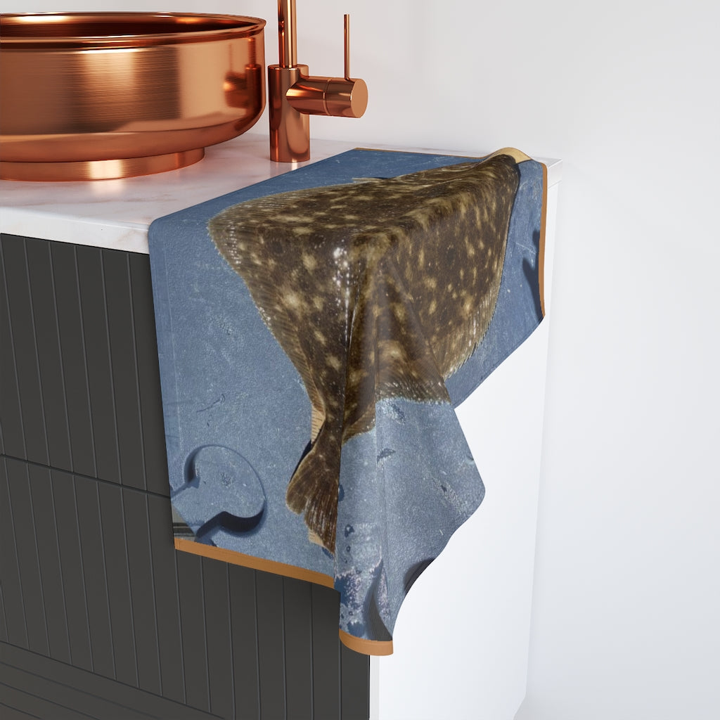NN Fishing Hand Towel Flounder Teeth