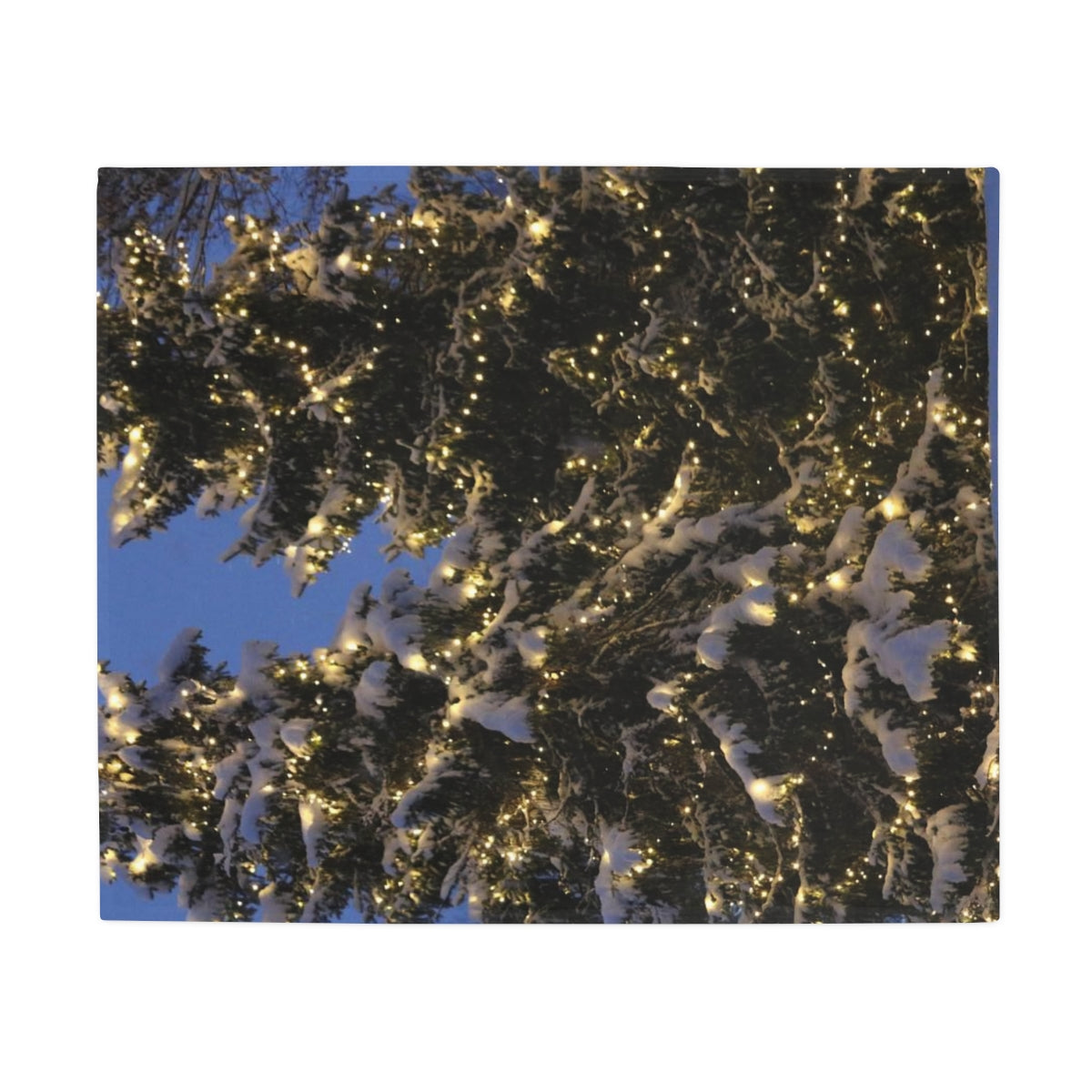 NN Plush Fleece Blanket Christmas Lit Trees
