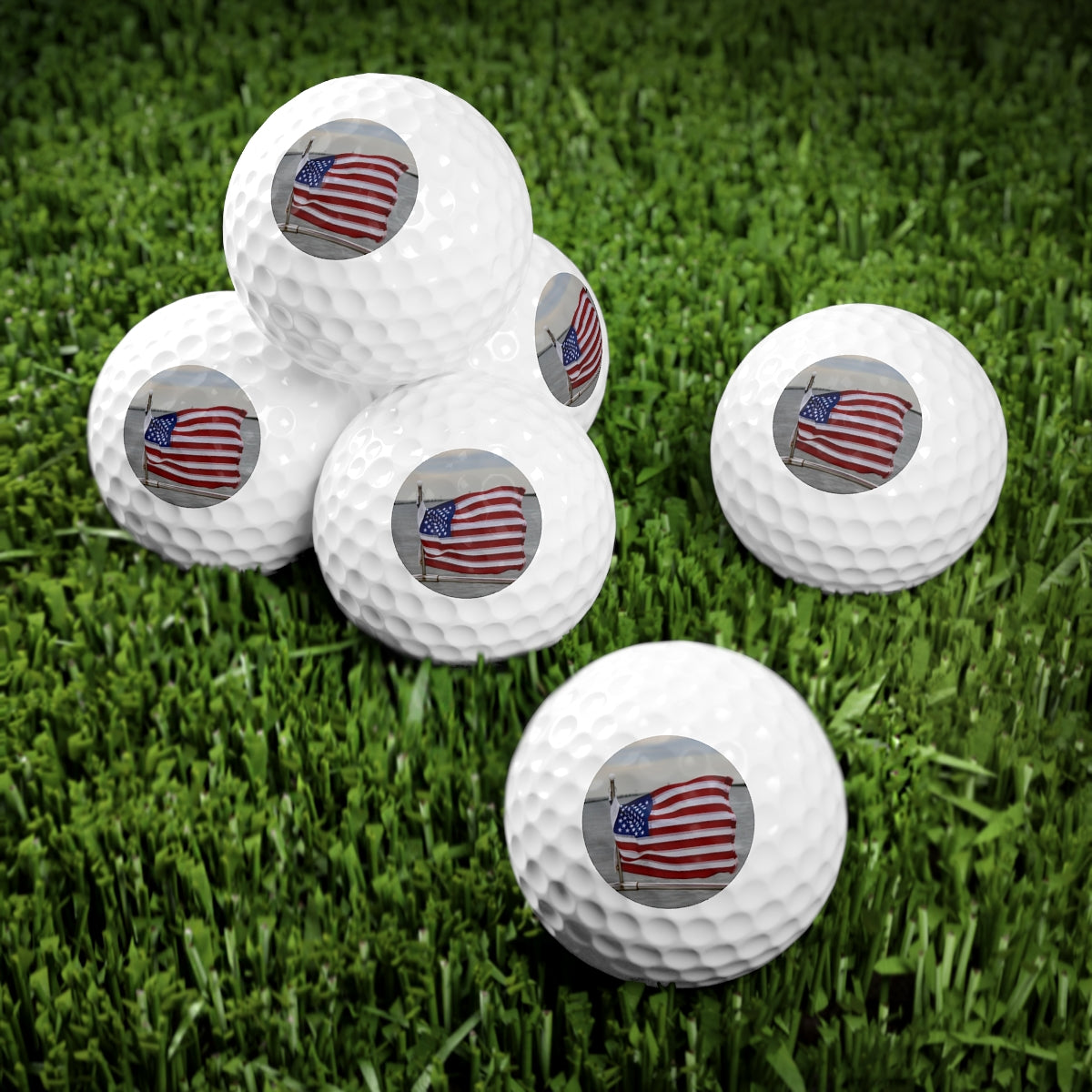NN Golf Balls, 6pcs American Flag DE Fishing