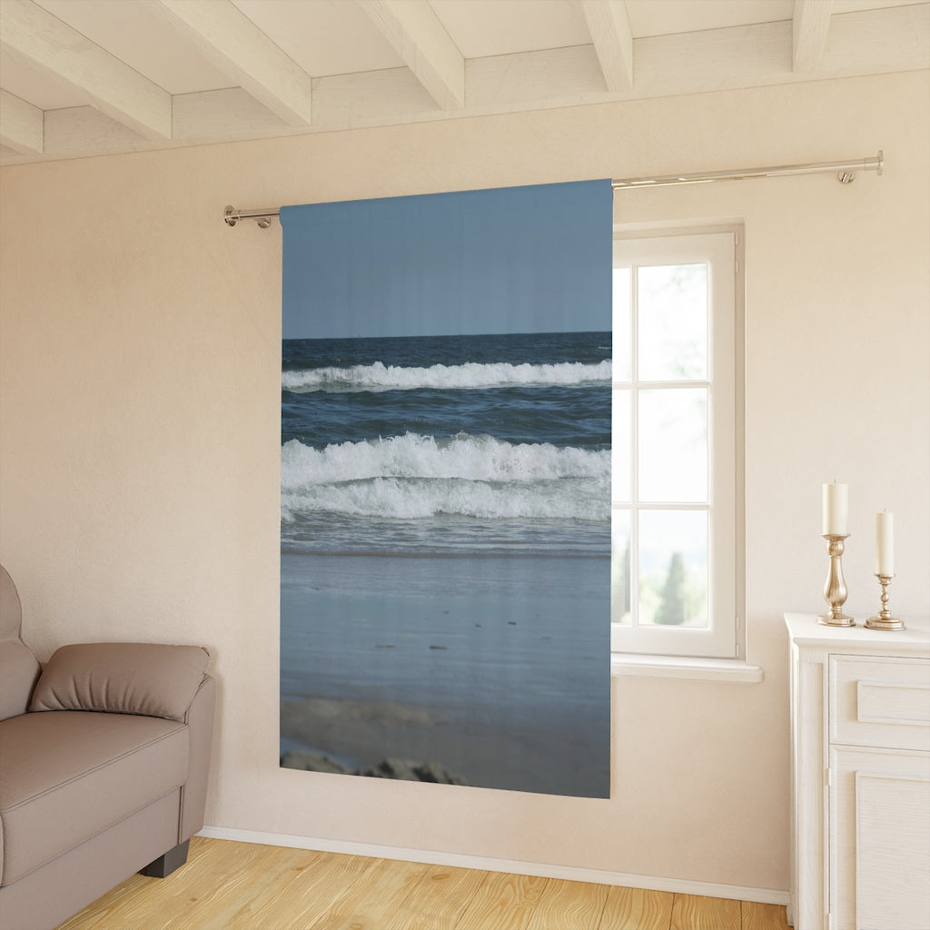 NN Window Curtains (1 Piece) OCNJ Waves Crashing In