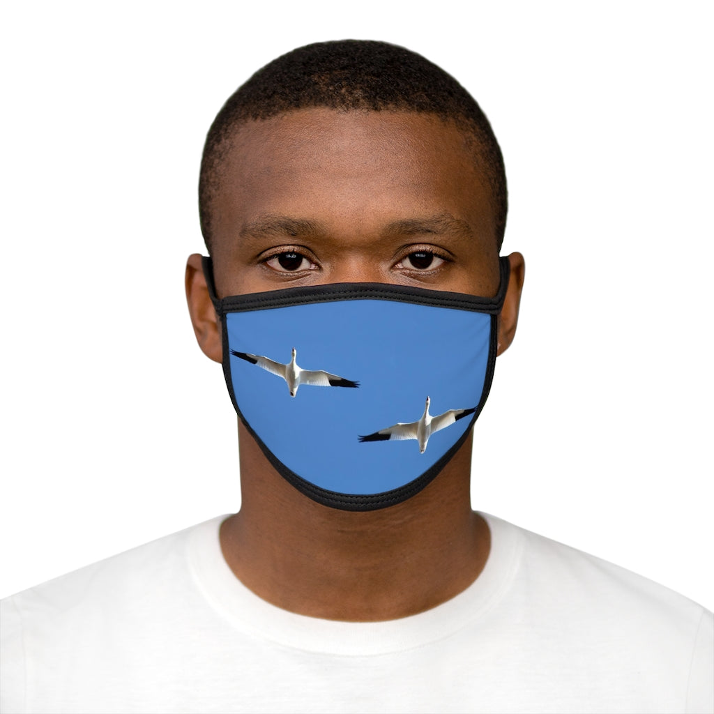 NN Mixed-Fabric Face Mask 2 Snow Geese
