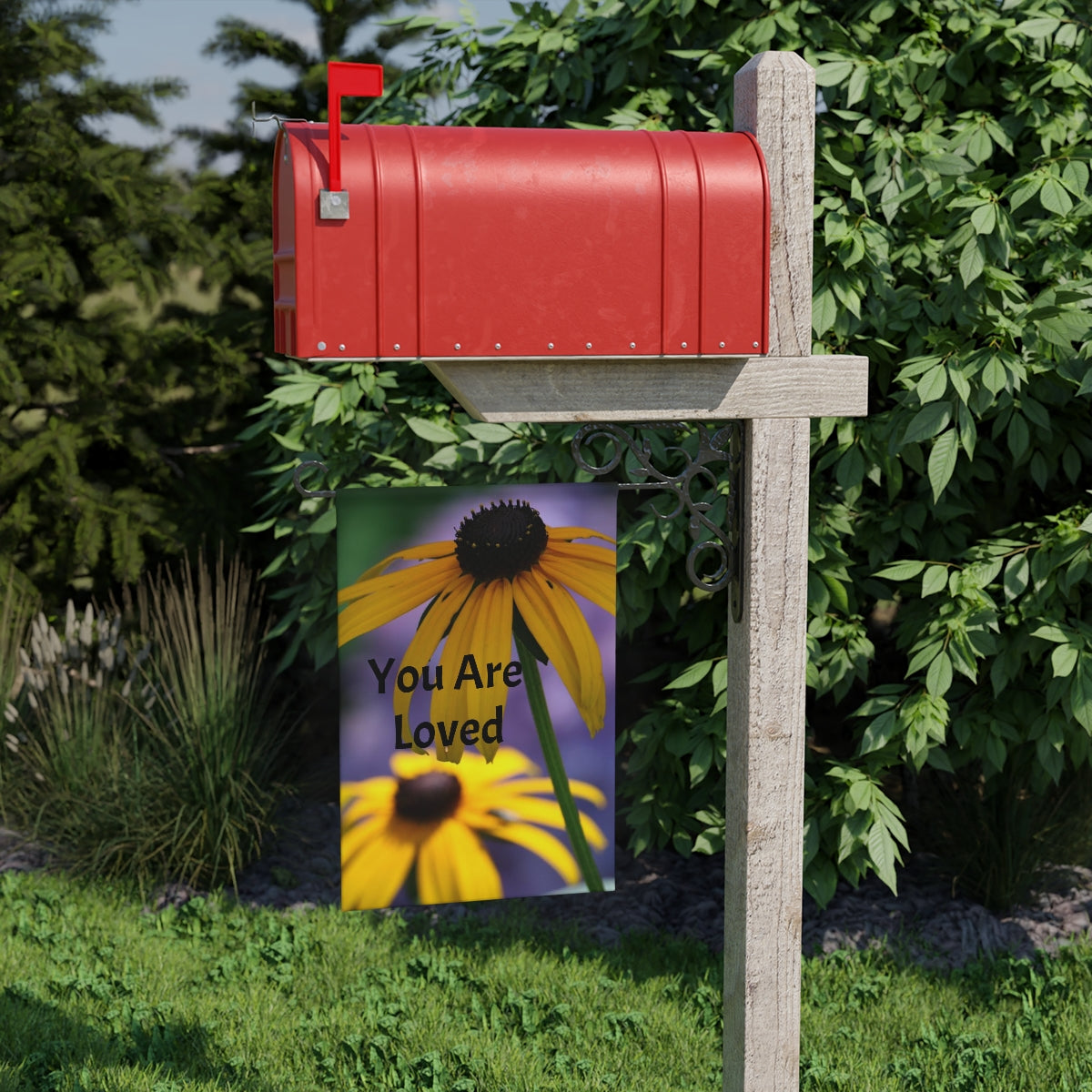 NN Garden Banner 2 Black Eyed Susans & Purple