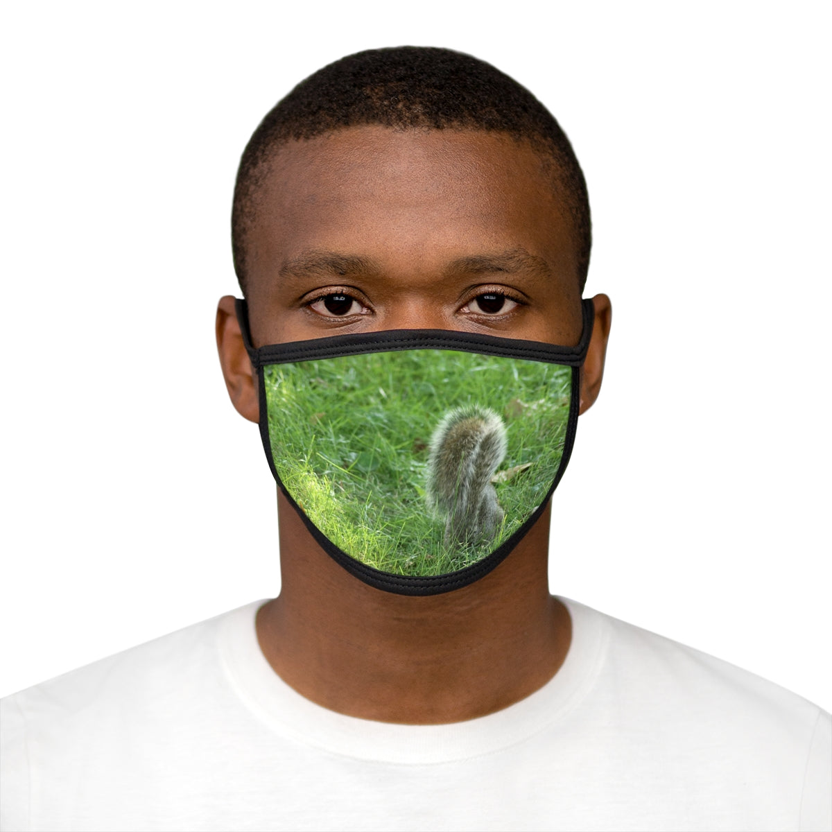 NN Mixed-Fabric Face Mask Squirrel Tail