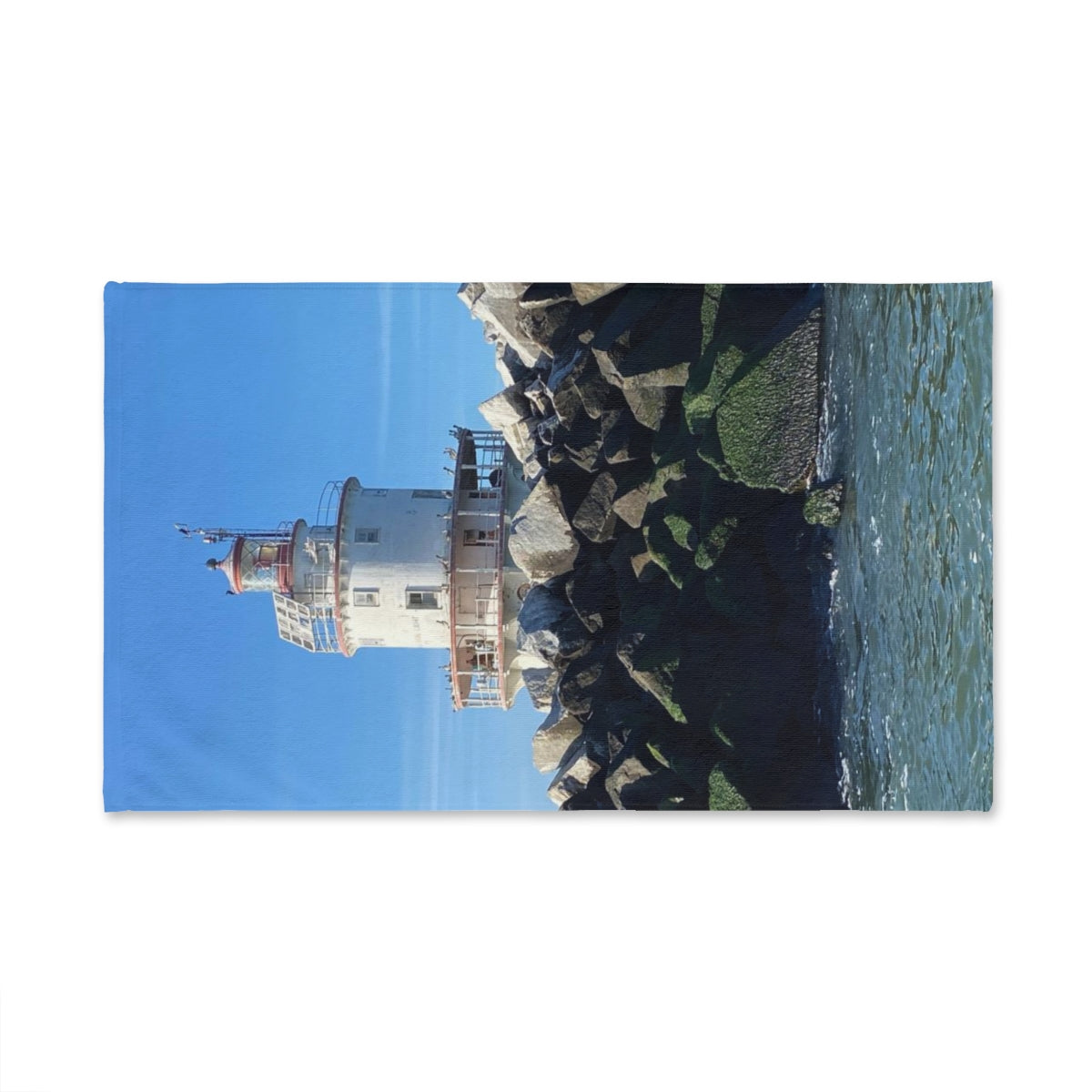 NN Fishing Hand Towel Brandywine Shoal Light