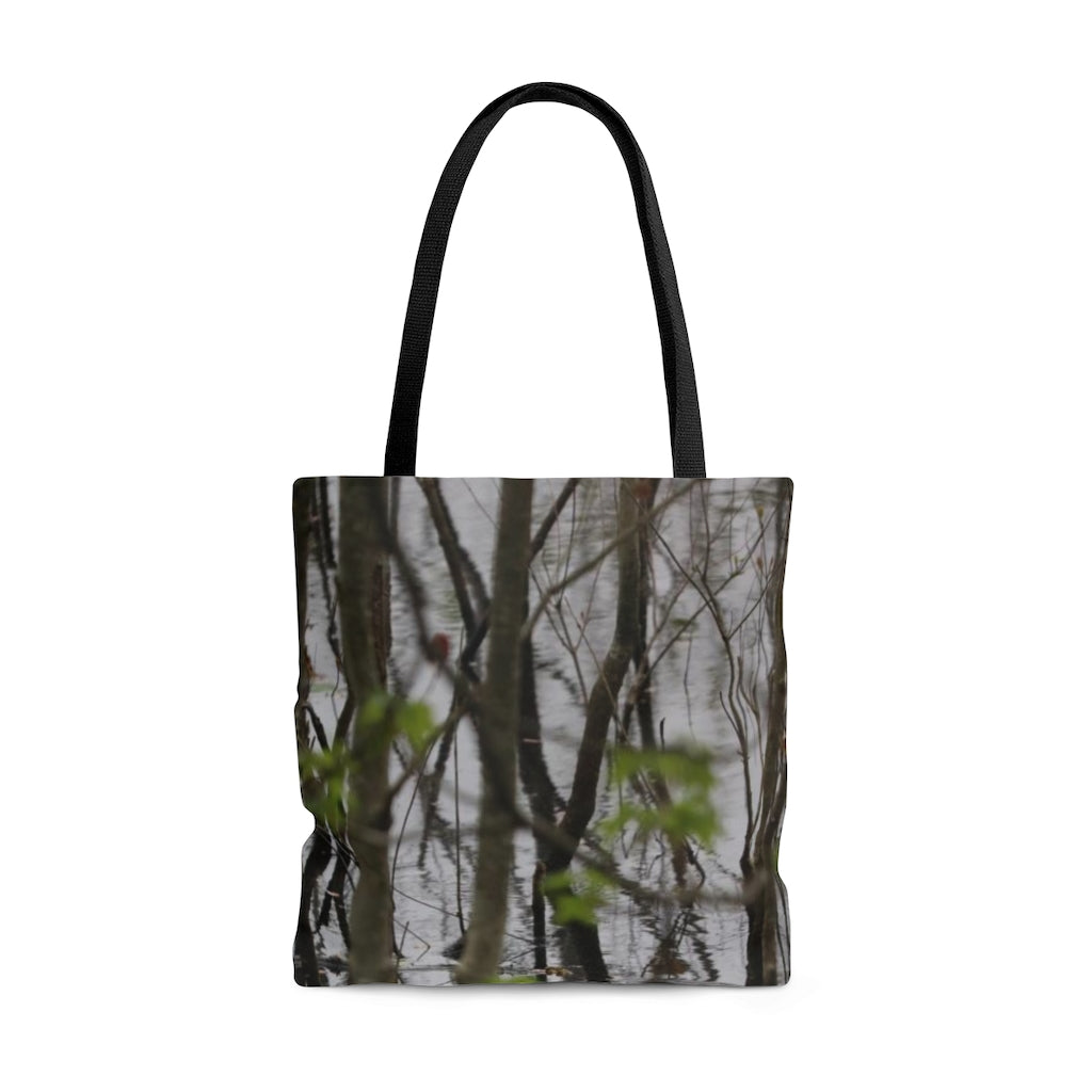 NN AOP Tote Bag Little Trees In Water Reflections