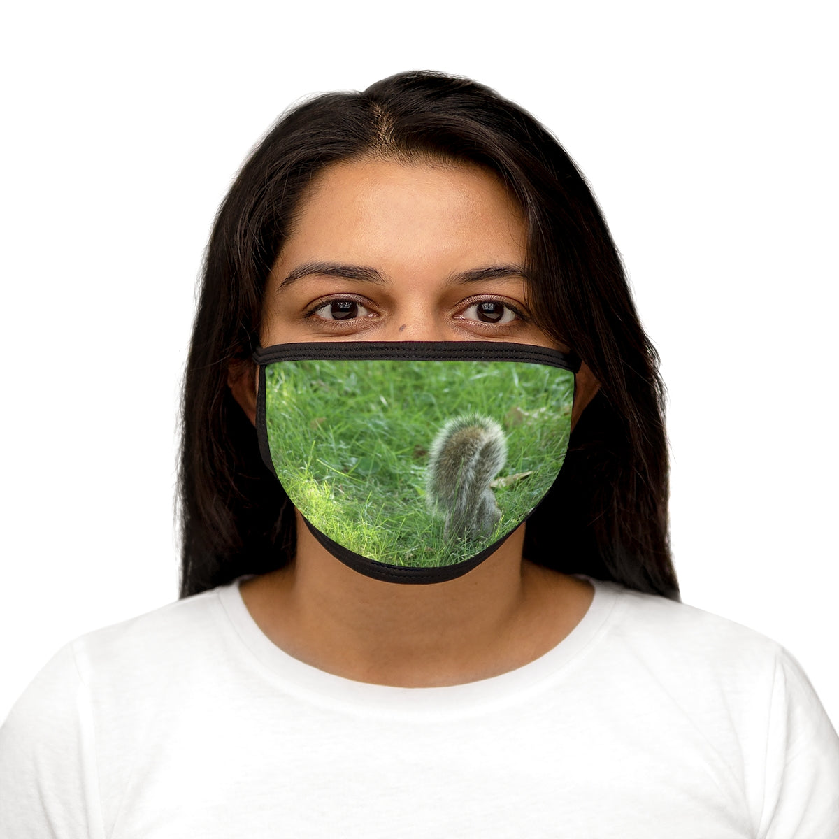 NN Mixed-Fabric Face Mask Squirrel Tail