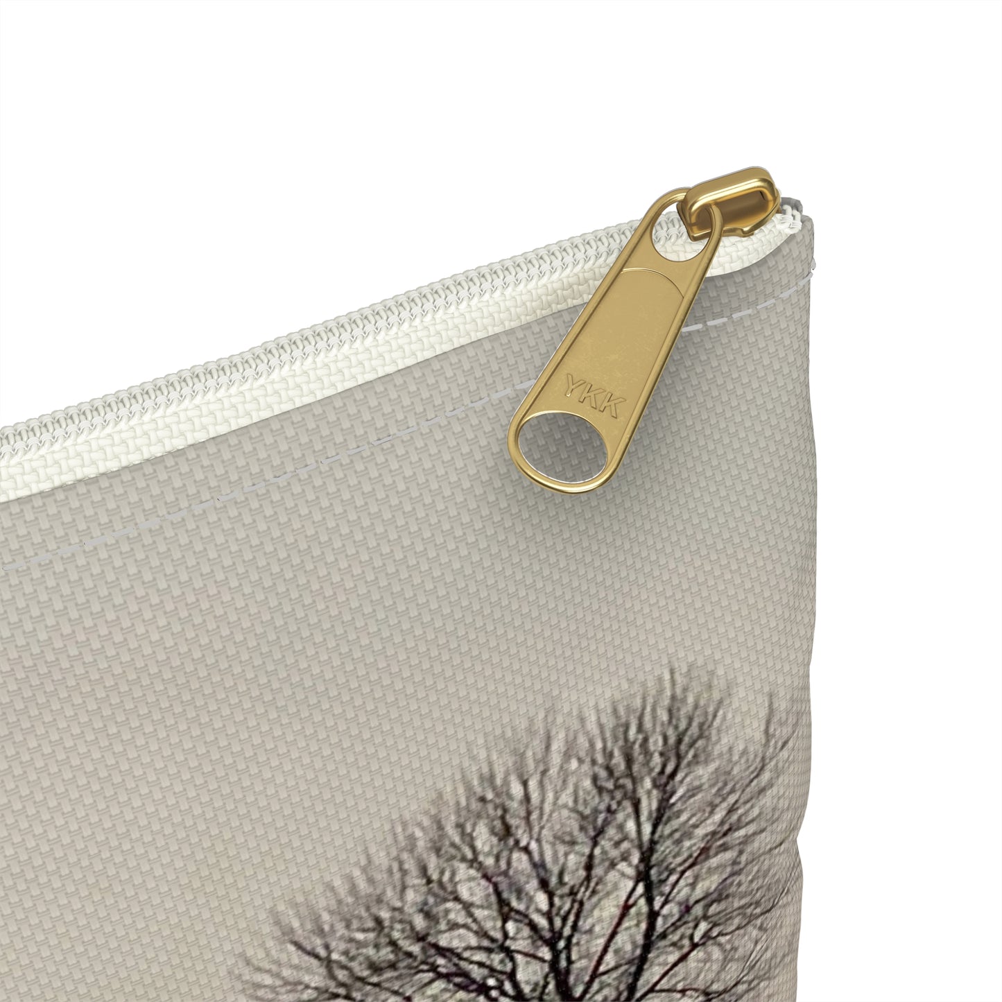 NN Accessory Pouch Two Trees & Fence On Snow Hill