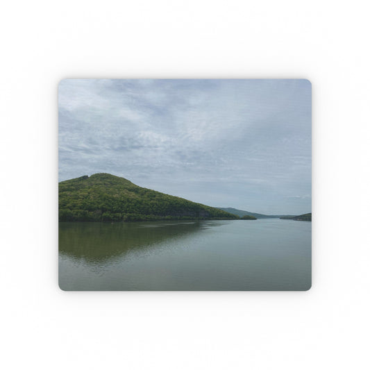 NN Rectangular Mouse Pad Clouds Water & A Hill Of Trees