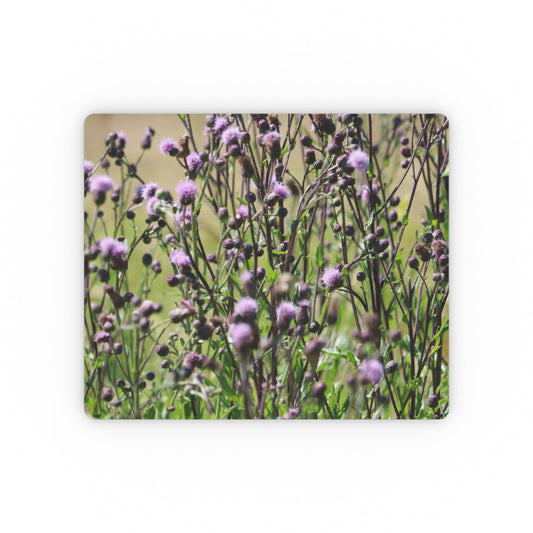 NN Rectangular Mouse Pad Purple Fluff Flowers