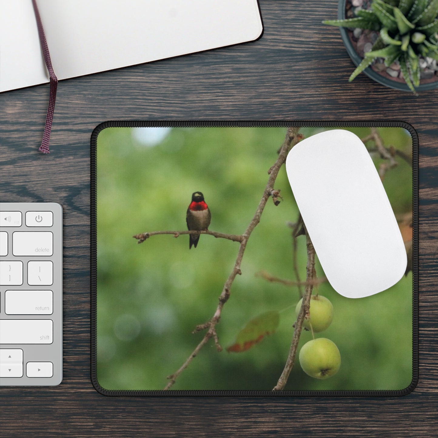 NN Gaming Mouse Pad Hummingbird & Apples