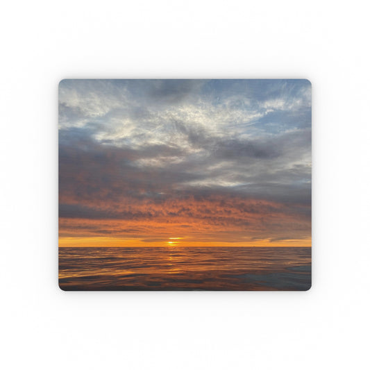 NN Rectangular Mouse Pad CMNJ Orange Mirror Ocean Waves