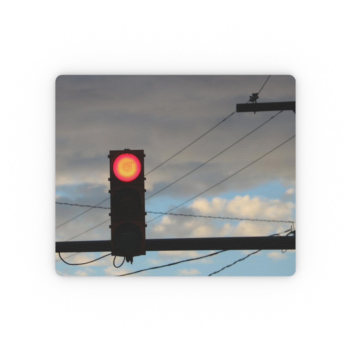 NN Rectangular Mouse Pad Red Light