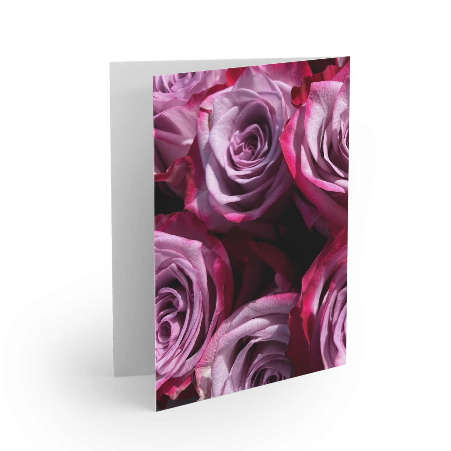 NN Greeting cards 8 pcs Bunch Of Pink Roses