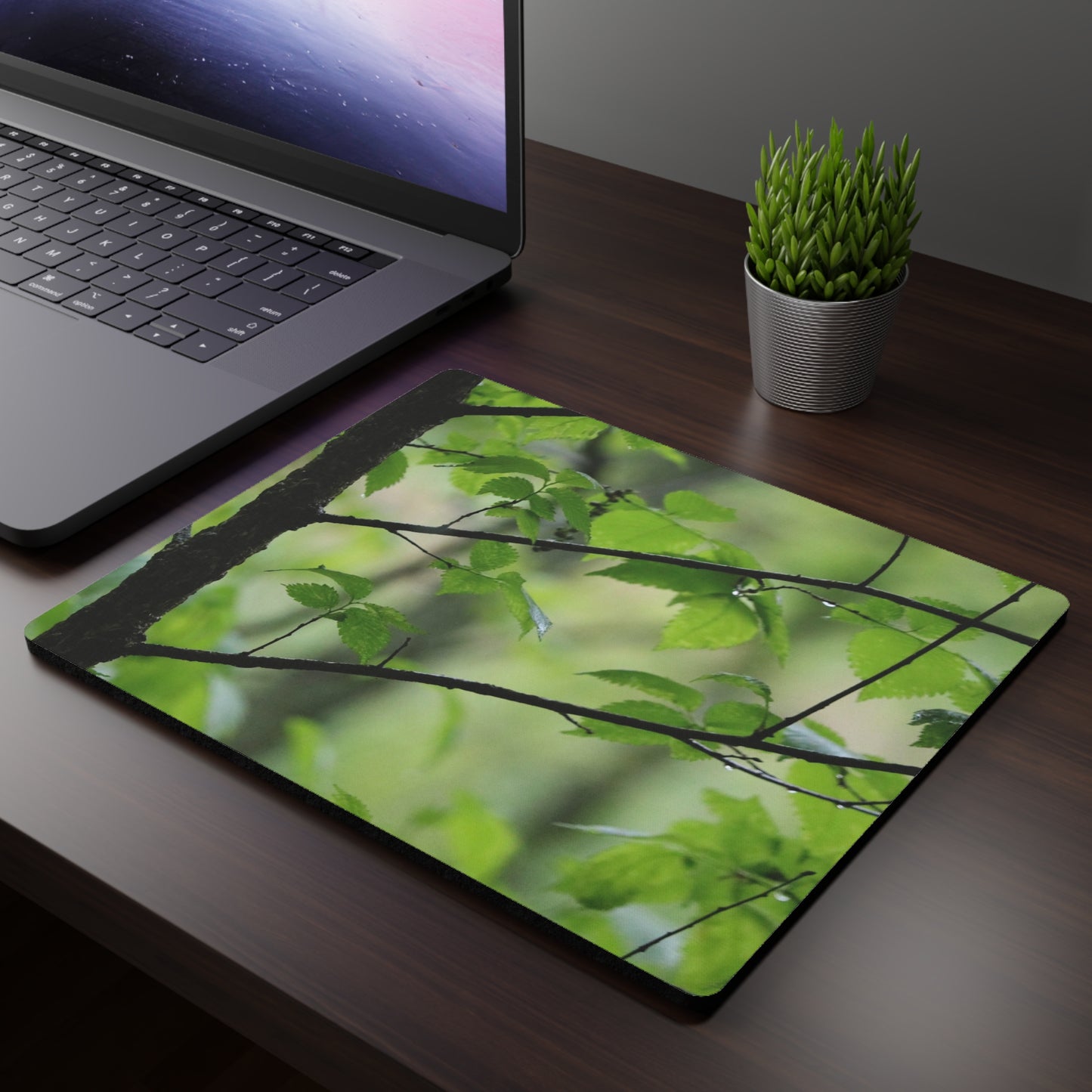 NN Rectangular Mouse Pad Wet Little Stick Branches