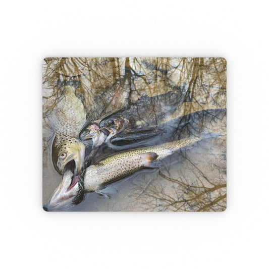 NN Rectangular Mouse Pad (L) Caught Trouts