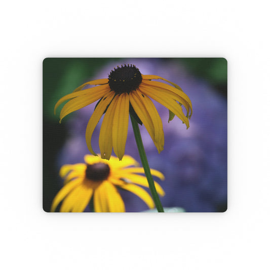 NN Rectangular Mouse Pad 2 Black Eyed Susans & Purple