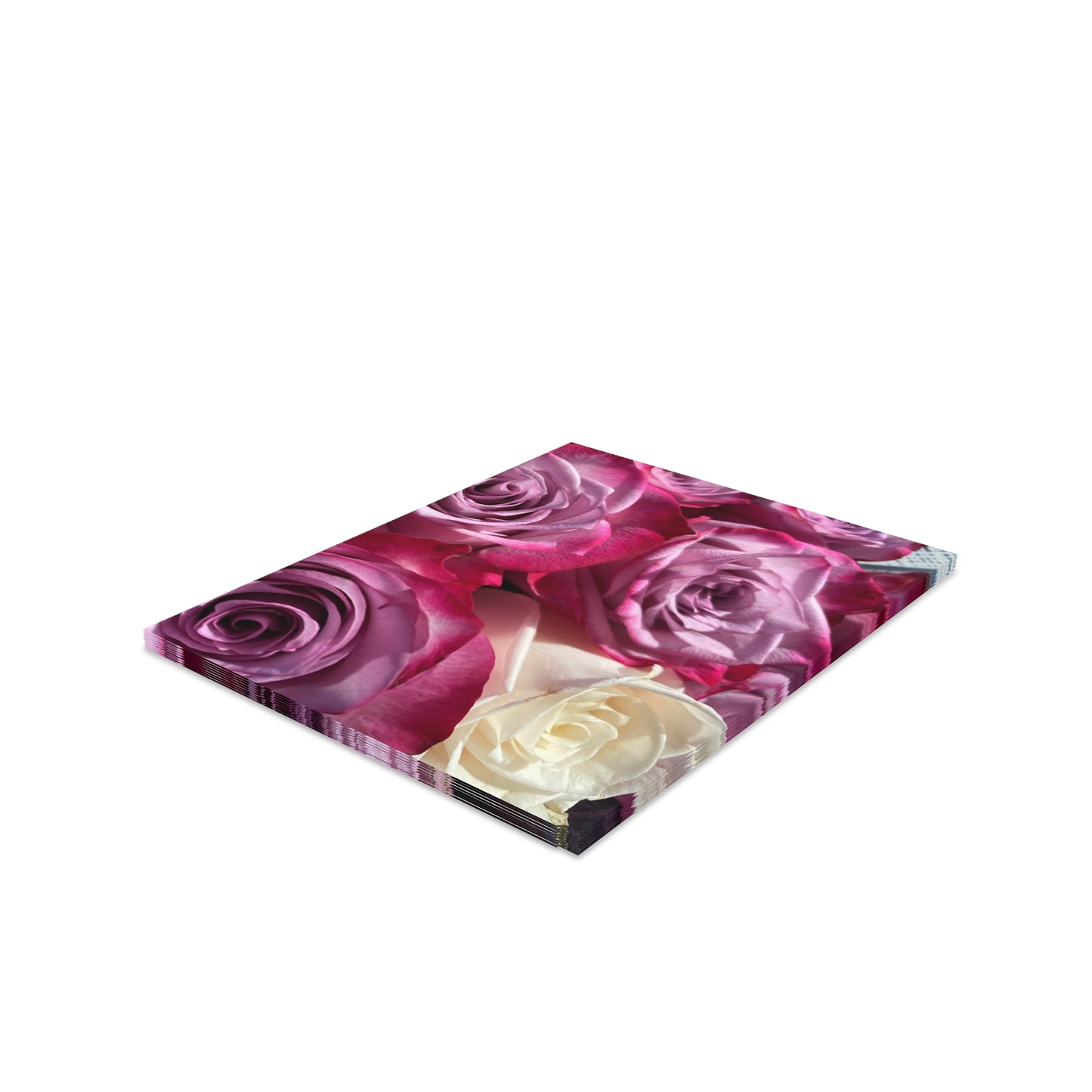 NN Greeting cards 8 pcs Bunch Of Pink Roses