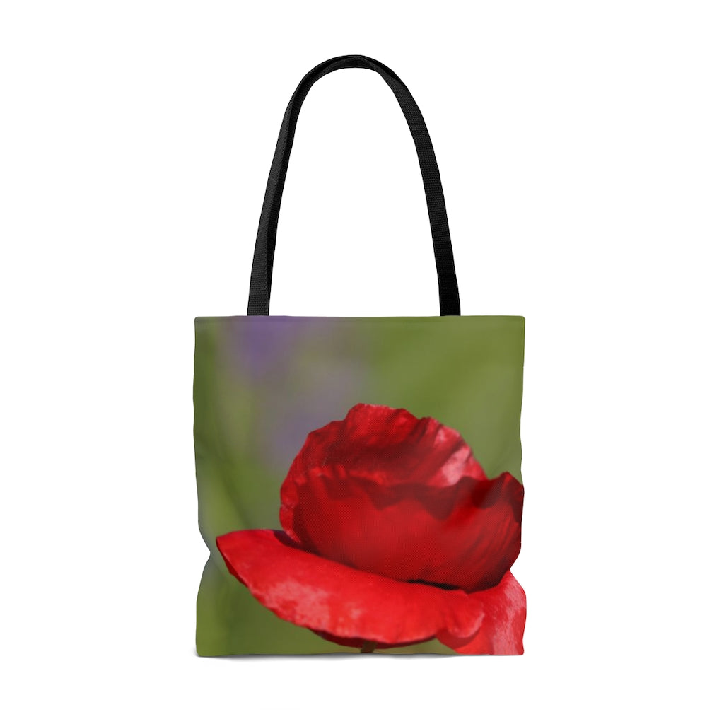 NN AOP Tote Bag Red Shimmer Flower