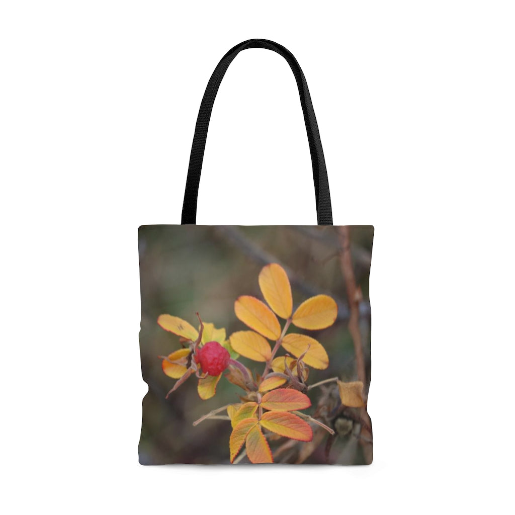 NN AOP Tote Bag One Berry & Yellow Leaves