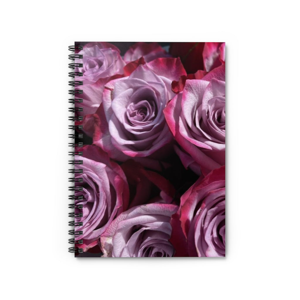 NN Spiral Notebook - Ruled Line Bunch Of Pink Roses