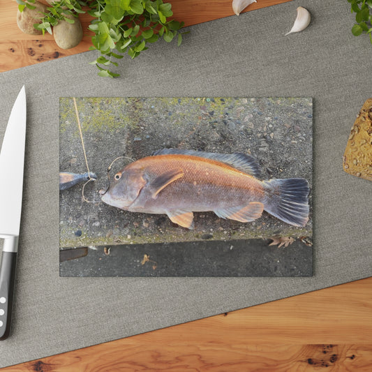 NN Glass Cutting Board Tautog