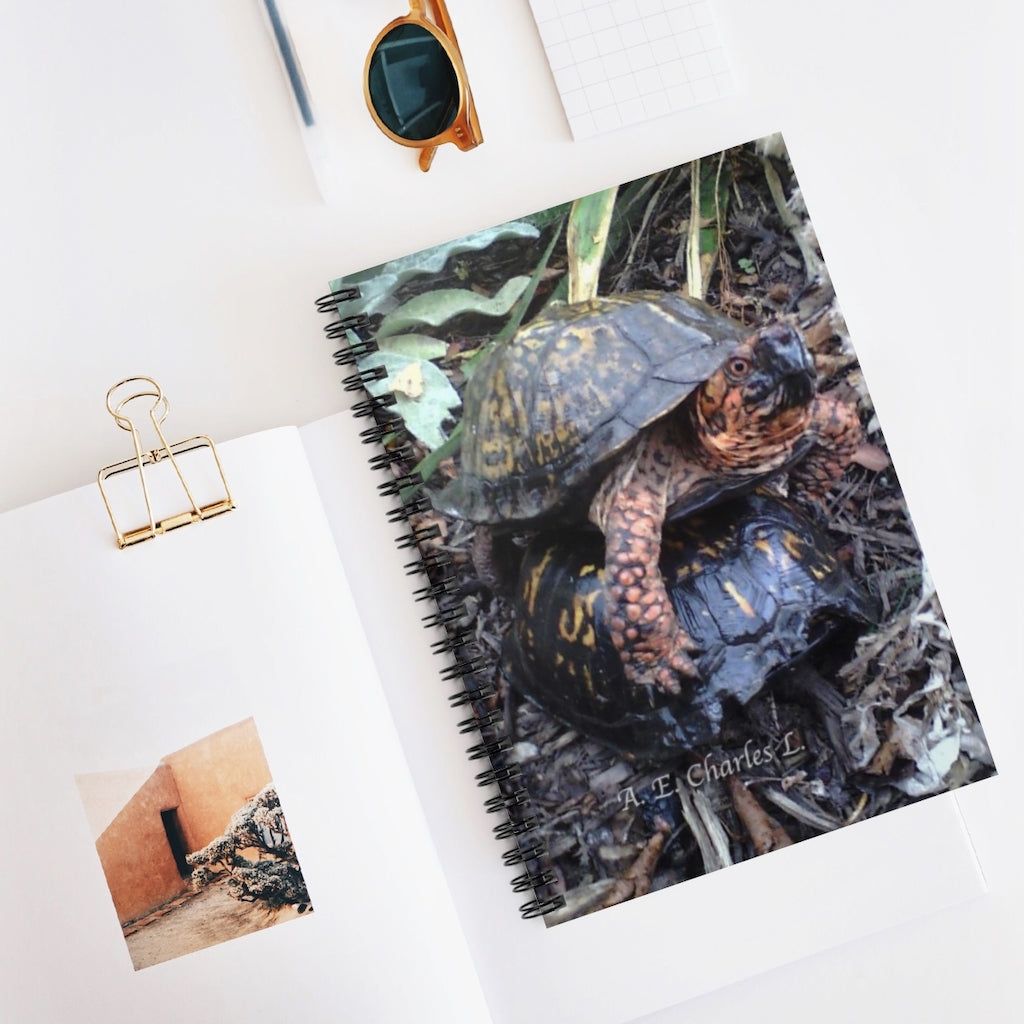 Spiral Notebook - Ruled Line Turtle Back Ride