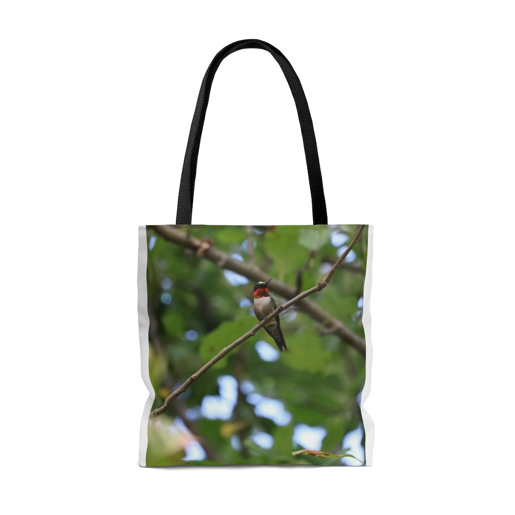 NN AOP Tote Bag MD Hummingbird Red (R)