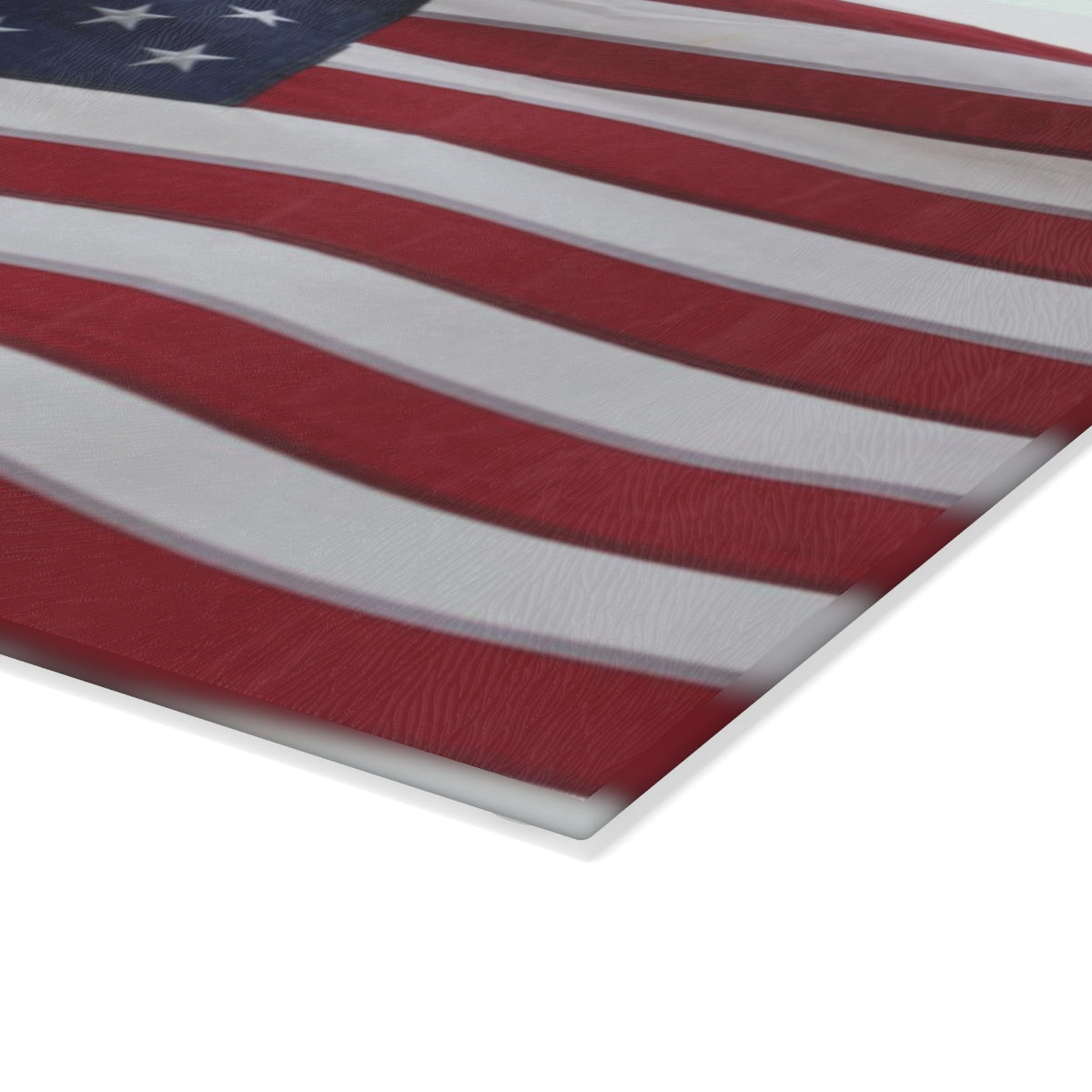 NN Glass Cutting Board American Flag